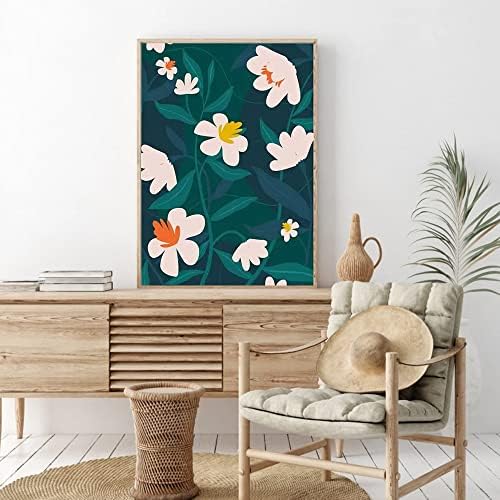 cupmod 6 Pack Paint by Numbers for Kids and Adults- DIY Acrylic Painting Kits on Canvas Without Frame, Simple Flower Oil Painting for Home Wall Decor 12x16inch - Image 3