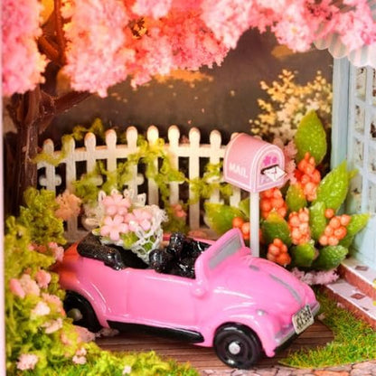 CUTEROOM DIY Miniature Dollhouse Kit in Metal Tin- Spring Cottage - Image 6