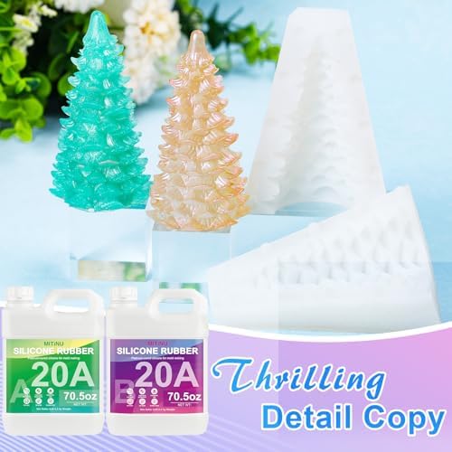 Silicone Mold Making Kit -141oz Total 20A Liquid Silicone Rubber - Image 3