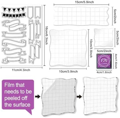 29 Pcs Journal Stamps for Crafting Card Making Supplies Set - Image 3