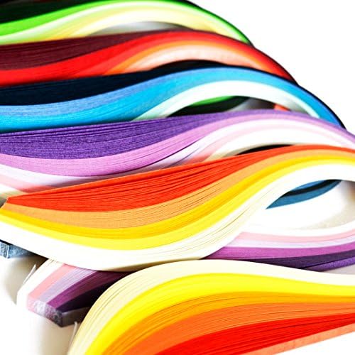 JUYA Multi-Color Quilling Strips Set 600 Strips 30 Colors 39cm 10mm - Image 3