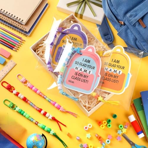 Suncalla 984 Pcs 24 Set Back to School Keychain Making Kit DIY Bead Craft - Image 3
