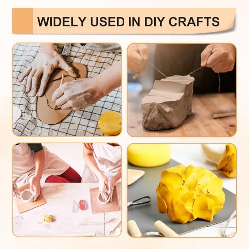 eZAKKA 8 Pcs Ceramic Pottery & Clay Sculpting Tools Set - Image 5