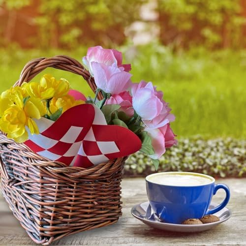 12 DIY Danish Heart Baskets. Precut and Ready to Use, No Tools Needed. Traditional Weaving Paper Craft to Make Julehjerter. Great Home and Classroom Decorations (Red/White Kit) - Image 5