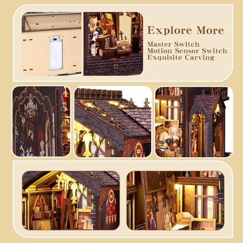 Book Nook Kit for Adults Art Studio, Gray - Image 7