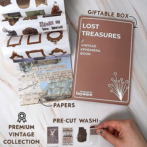 Junk Journal Supplies with 410+ Washi Stickers & Vintage Scrapbook Stickers - Image 3