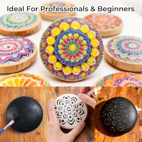 Nicpro Mandala Rock Painting Kit Craft Kits for Adults Mandala Dotting Tool - Image 3
