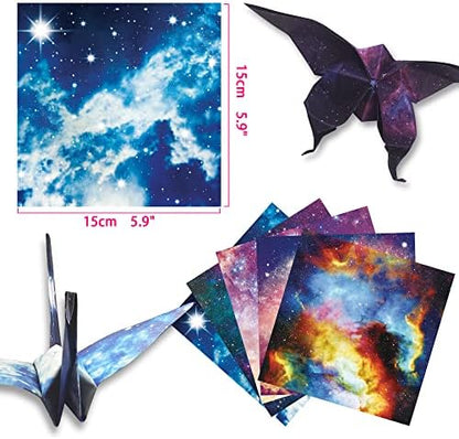 Origami Paper 6x6" Double Sided 50 Sheets 10 Colors Origami Kit,Craft Paper - Image 3