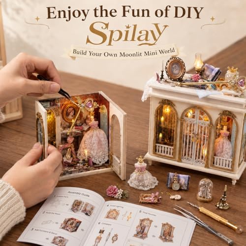 Spilay DIY Miniature House Kit for Adults, Miniature Dollhouse Kit - Image 5