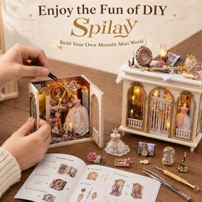 Spilay DIY Miniature House Kit for Adults, Miniature Dollhouse Kit - Image 5