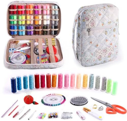 AMOIGEE Complete Sewing Kit for Adults with 230pcs Cute Sewing Supplies Kit by AMOIGEE