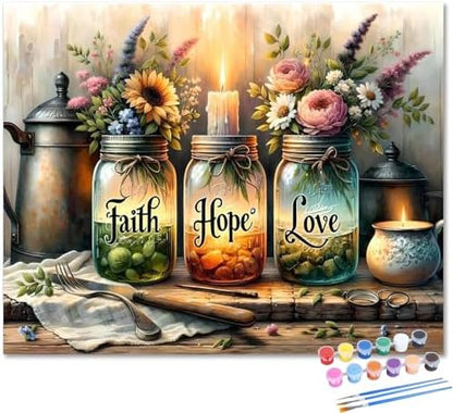 Paint by Numbers Kit for Adults Inspirational, Adult Paint by Number Kits by Unknown