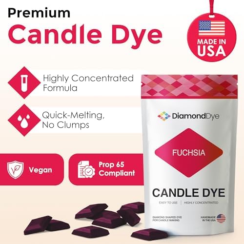 Fuchsia Candle Dye Chips, Soy & Paraffin Candle Making, 50 Pack - Image 2