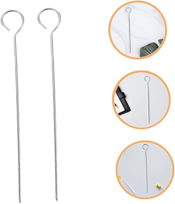 DIYEAH Candle Making Tools - 10Pcs Metal Wick Centering Needles for Precise DIY Candle Crafting Iron Piercing Pins for Easy Wick