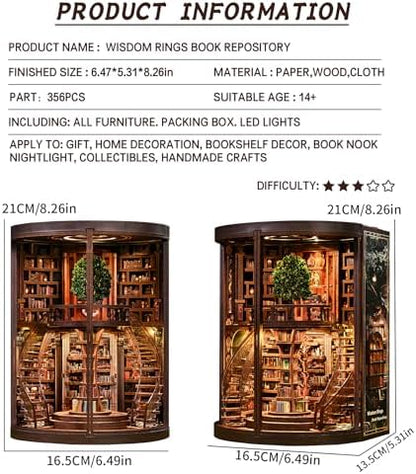 Spilay DIY Miniature House Kit for Adults, Miniature Dollhouse Building Kit - Image 2