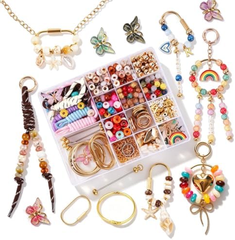 680pcs Large Hole Beads Kit Set DIY Carabiner Bag Charm Keychain Kit by Aoxsie