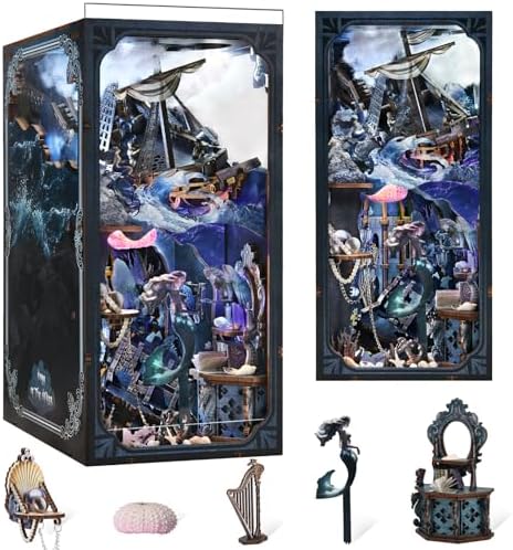 CCCDF Book Nook Kit, DIY 3D Wooden Puzzle Song of The Sirens by CCCDF