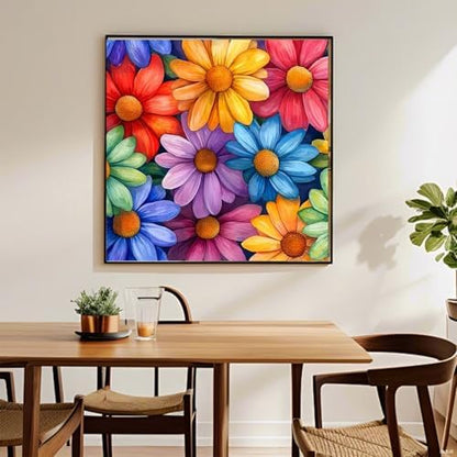 AIBOERL Paint by Numbers Kit for Adults Beginner, Flowers, 12X12In - Image 2