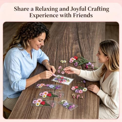 438 Pcs Dried Flower Bookmark Making Kit, DIY Craft Gift - Image 4