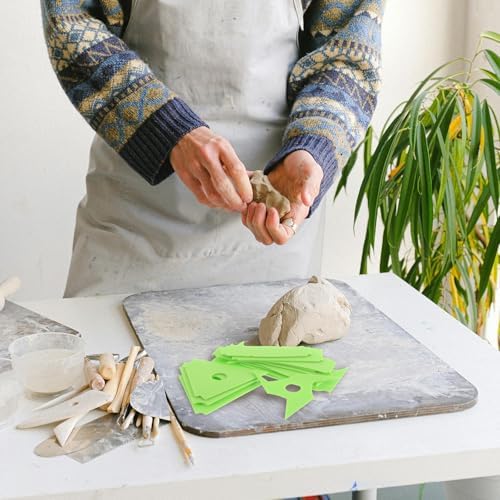 PACKOVE Pottery Shaping Kit and Clay Sculpting Tools Set for DIY Ceramic Crafting, Plastic Ceramic Pottery Tools with High Toughness for Clay Modeling and Carving in Home Art Projects - Image 5