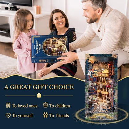 Book Nook Magic Night Alley DIY Miniature House Kit for Adults - Image 6
