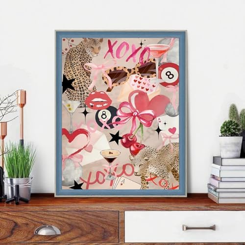 WUDWL Pink Bow Paint by Numbers Kit for Adults, Color By Numbers for Adults - Image 5