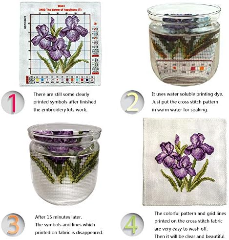 ITSTITCH Stamped Cross Stitch Kits 11CT 13X17 inch 100% Cotton DIY Embroidery Starter Kits Easy Patterns Stamped Embroidery Kits for Adults DMC Animal Series - Image 6