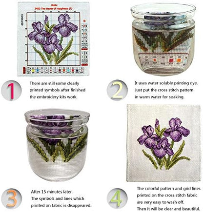 ITSTITCH Stamped Cross Stitch Kits 11CT 13X17 inch 100% Cotton DIY Embroidery Starter Kits Easy Patterns Stamped Embroidery Kits for Adults DMC Animal Series - Image 6