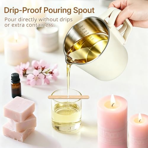 Electric Wax Melting Pot for Candle Making with Pour Spout for Beginners - Image 6