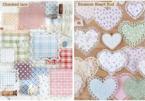 84 Pcs Lace Textured Scrapbook Paper Kit, Embossed Rice Paper For Decoupage - Image 7