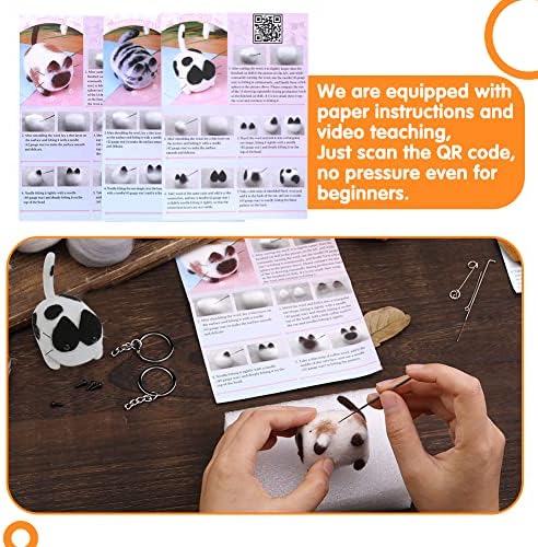 Mayboos Needle Felting Kit, 3 Pieces Animal Needle Felting Starter Kit - Image 5