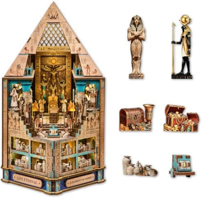 TOYQI Book Nook Kit for Adult, DIY Miniature Dollhouse Kit, Pyramids Model by TOYQI