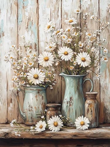 Diamond Art Kits for Adults, Flowers Diamond Art Painting Kits for Adults by croshom