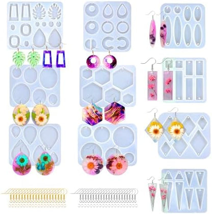 Earring Molds for Epoxy Resin,Resin Jewelry Molds by Loyohep