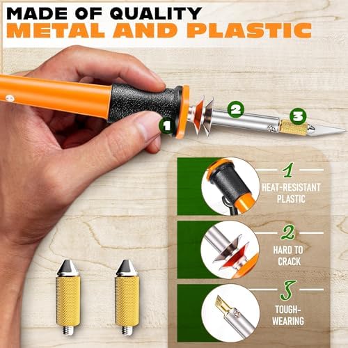 30W Electric Hot Knife Cutting Tool- Plastic Cutter Tool, 10 Blades - Image 3