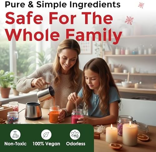 Christmas Candle Dye Chips, Soy & Paraffin Candle Making, 5 Holiday Colors - Image 5