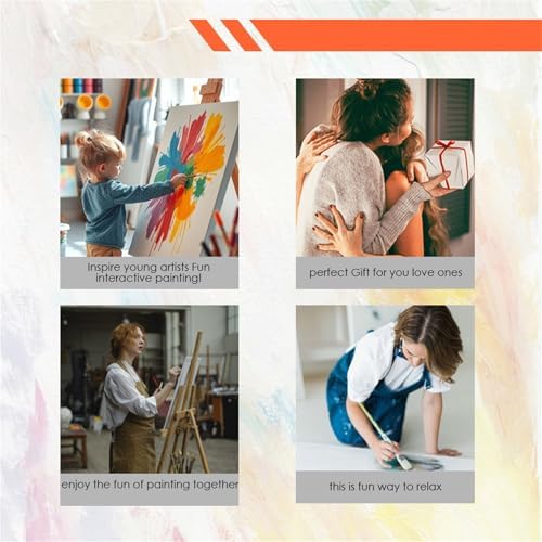 Nancency DIY Paint by Number for Adults,Painting Kits for Adult,Color by Numbers,Paint by Number Canvas Crafts Watercolor for Beginner Room Decor (flower2) - Image 5