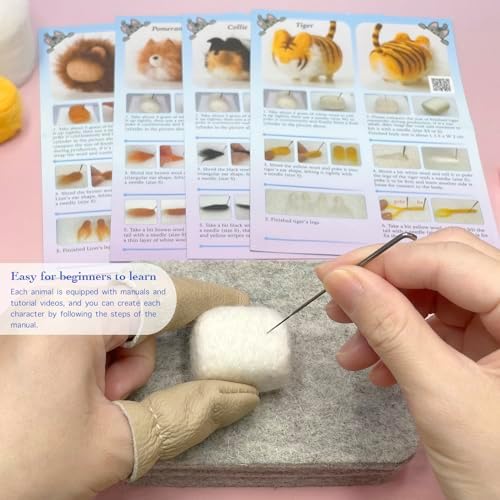 Truslin Needle Felting Kit, 4 Pcs Doll Making Needle Felting Starter Kit - Image 2