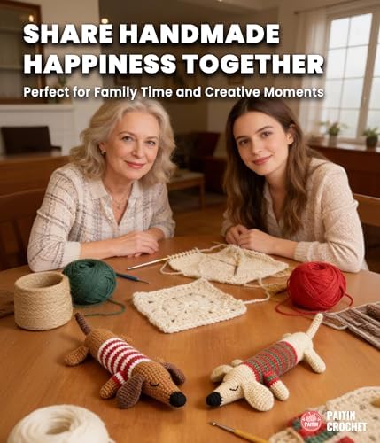 PAITIN Crochet Starter Kit – Easy DIY Craft Set for Adult Beginners, Handmade Yarn Art Project with Video Guidance (Dachshund) - Image 4