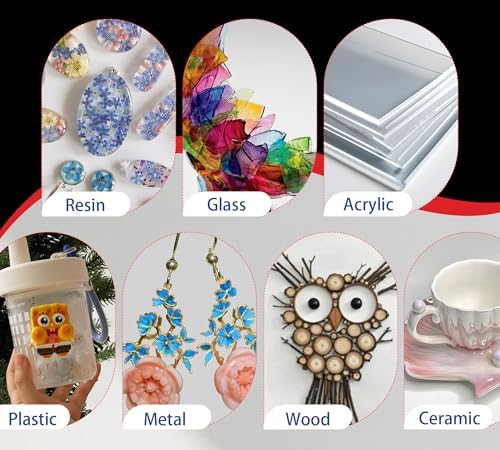 UV Resin Kit with Light, 60g UV Glue with Rechargeable Light, 5 Second Fast Cure UV Glue Adhesive, Clear Repair Kit for Welding Resin, Jewelry Bonding, Plastic, Glass, Acrylic, Craft Decoration - Image 5