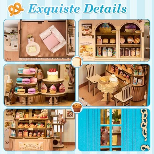 TOYQI Book Nook Kit, DIY Miniature Dollhouse Kit for Adults and Teens - Image 3