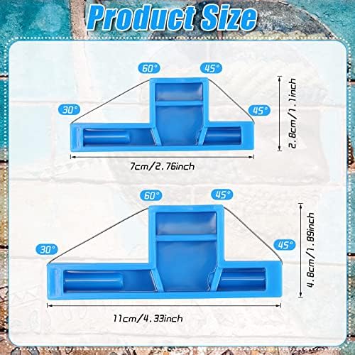 Tarpop 2 Pcs Angle Cutting Clay Tool Small Steel Wire Bevel Cutter Plastic Pottery Trimming Tools Clay Bevel Blue Pottery Angle Cutter for Ceramic Pottery Sculpting, 2 Size - Image 2
