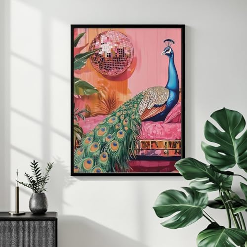 Mandun Peacock Paint by Numbers Kit for Adults, 16x20 inch - Image 7