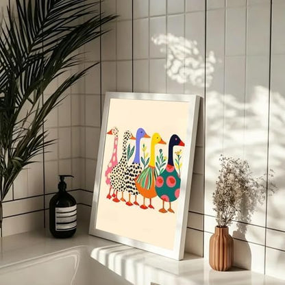 Duck Paint by Numbers Kit for Adults Beginner & Kids with Frame 8x12inch - Image 4