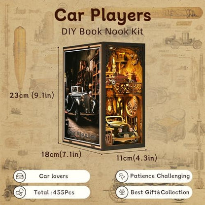 Book Nook Kit, Book Nook Kits for Adults DIY Booknook Model Build - Image 2