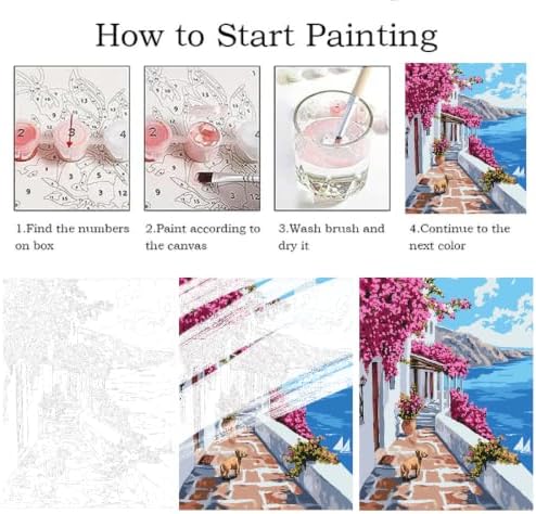 ZRIZQ Landscape Paint by Numbers Kit for Adults Beginner,Scenery,16x20 - Image 5