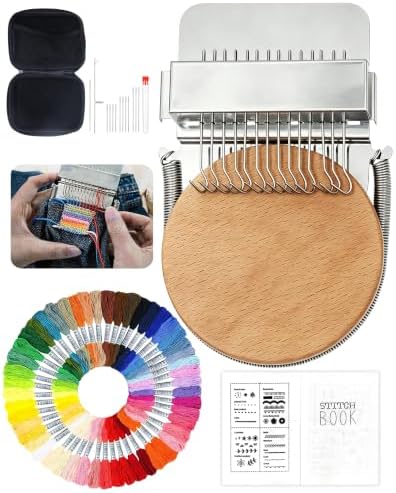 2026 Upgrad Visible Mending Kit, KnitPatch Darning Loom Kit for Beginners by HyBaiS