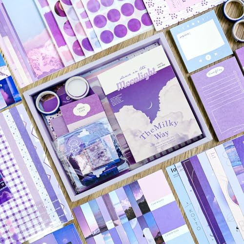 Scrapbooking Supplies Kit, A6 Grid Notebook, Vintage Junk Journaling Kit - Image 6