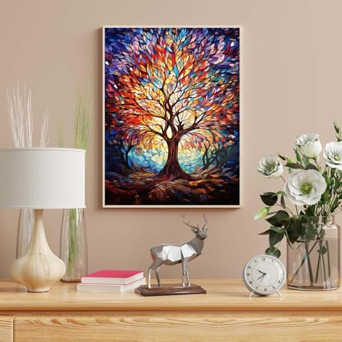 HITO Tree of Life Paint by Numbers Kit for Adults 16x20 Inch Frameless - Image 3