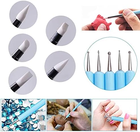 Langqun 41pcs Plastic Polymer Clay Art Tools Set for Kids Adults,Knives Pottery Tools,Ceramic Supplies for Engraving, Embossing, Shaping,Sculpting,Modeling - Image 4